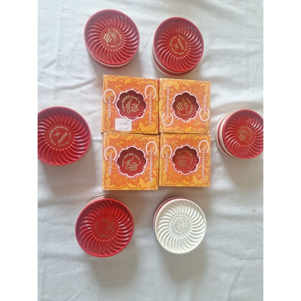 Set of 39 Frisco AVARD Santa Fe Train COCKTAIL DRINK COASTERS RR